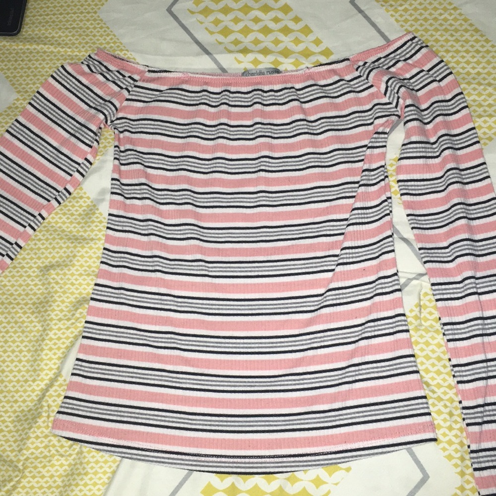 Charlotte Russe off the shoulder shirt.